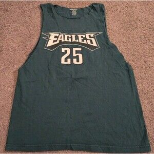 Men's Reebok Philadelphia Eagles LeSean McCoy #25 Custom Cut Jersey Tank Top